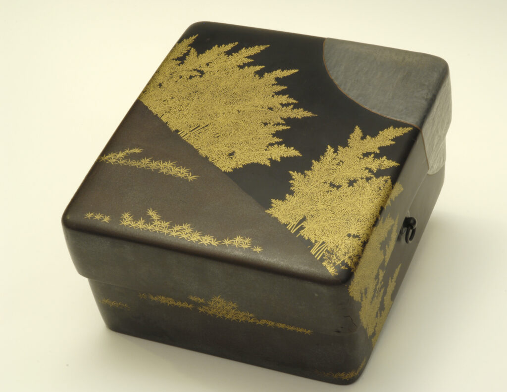 Tebako: scatola per cosmetici, Giappone, XIX secolo.