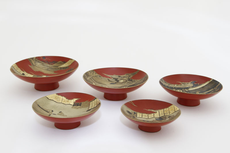 Ukifune, sakazuki: coppetta cerimoniale per il sake, Giappone, fine XVIII secolo.