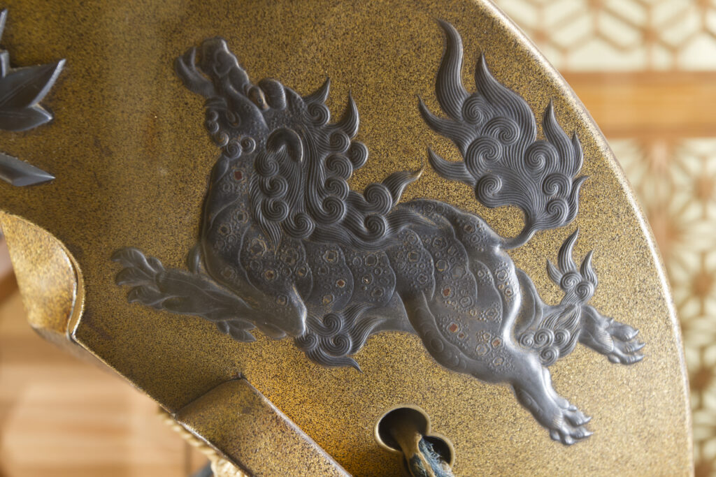 Sella da parata: particolare decorativo (foto di dettaglio).